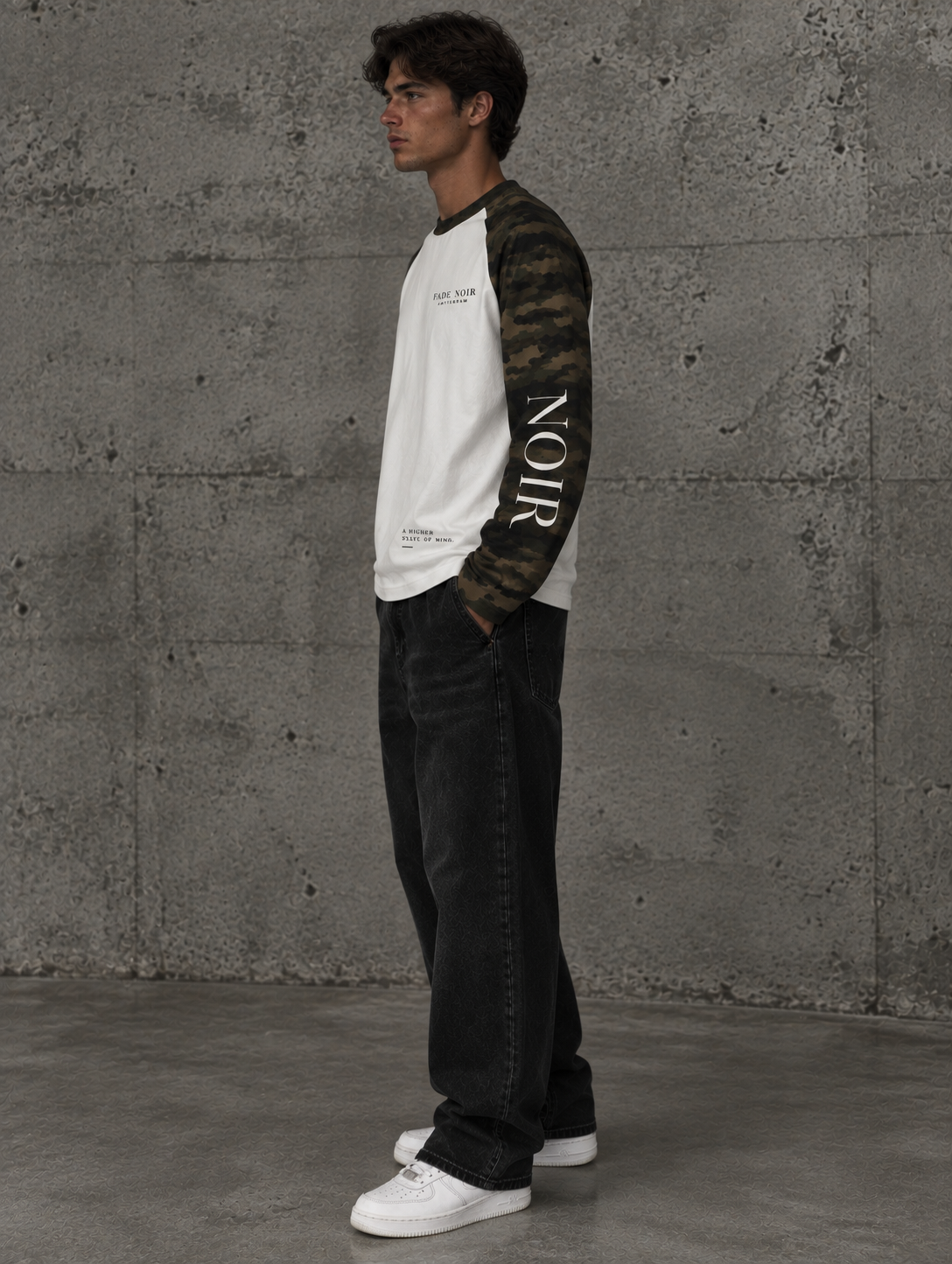 FADE NOIR l AMSTERDAM Camo Longsleeve