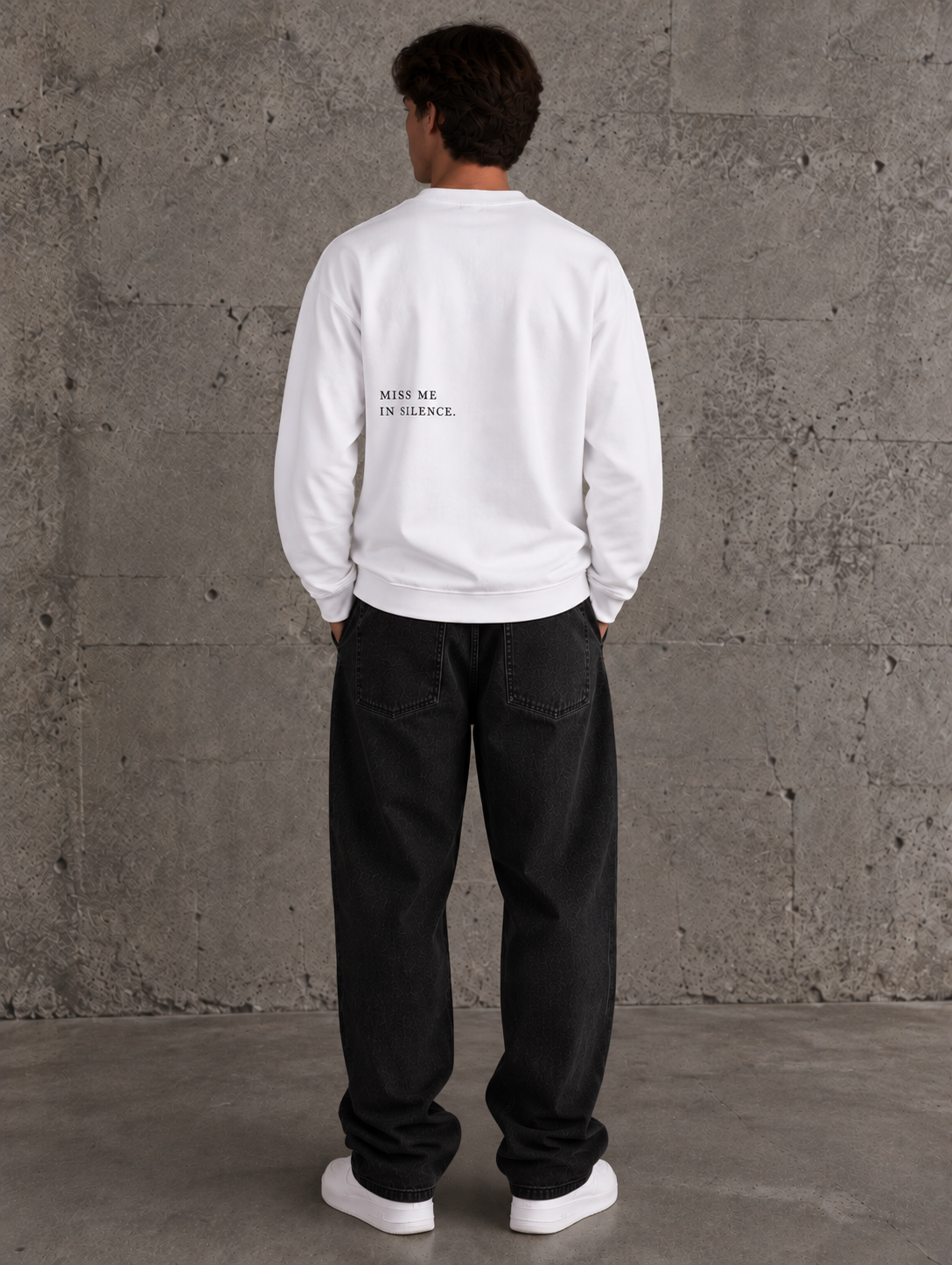 FADE NOIR | Witte Statement Longsleeve