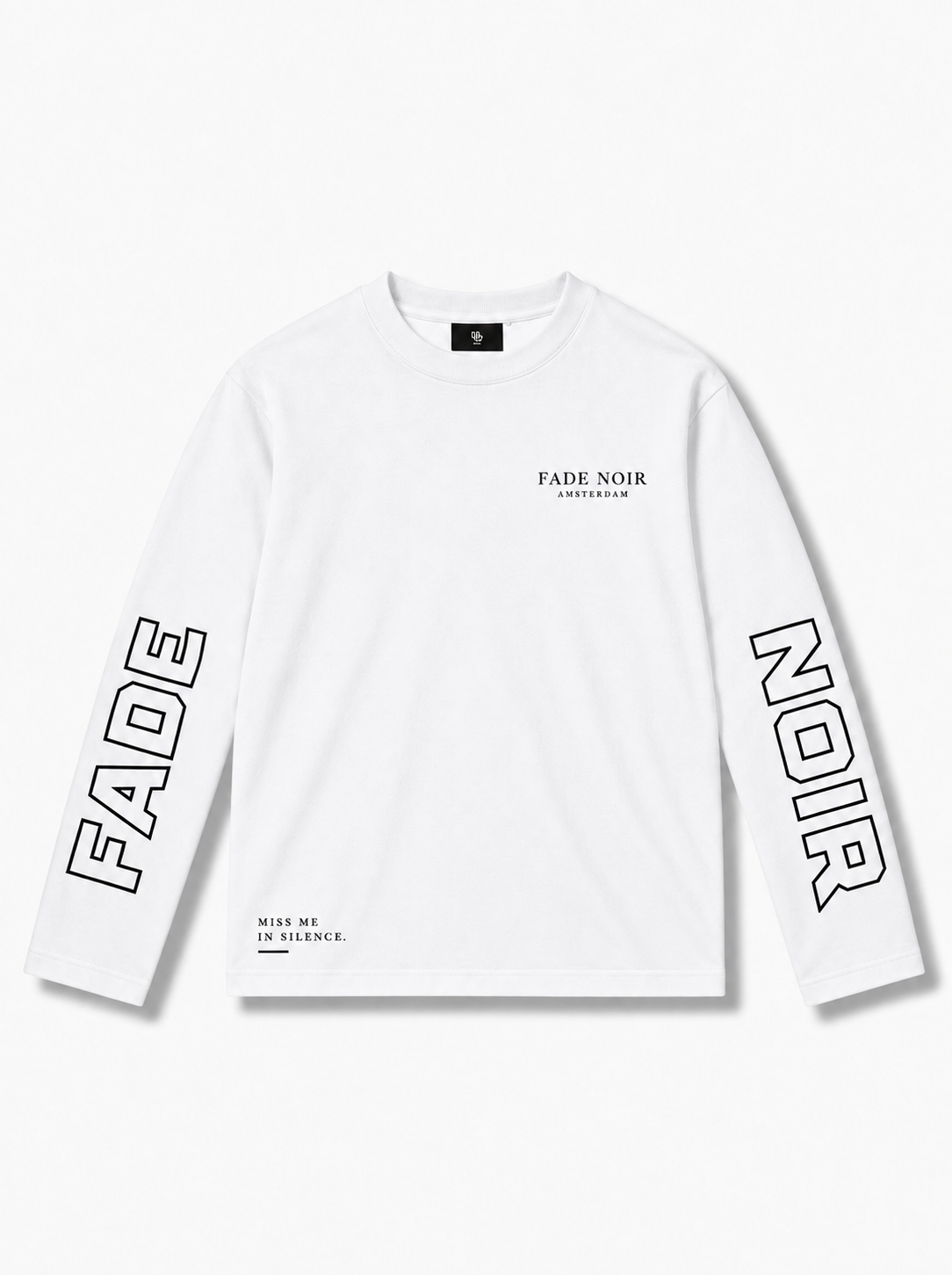 FADE NOIR | Witte Statement Longsleeve