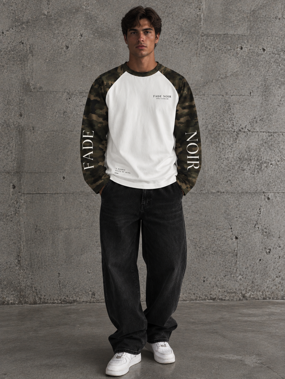 FADE NOIR l AMSTERDAM Camo Longsleeve